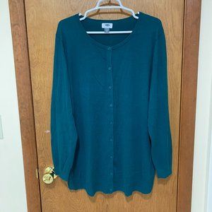 Old Navy Dark Green Cardigan Sweater, size 2X